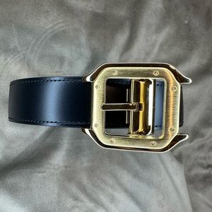 Cartier De Santos Signature Belt, Reversible Black / Brown